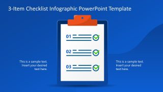 3-Item Checklist Infographic Template Layout 