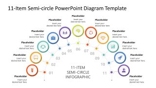 White Packground Process Diagram Slide Template