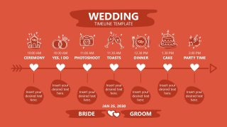Wedding Timeline Template for Presentation 