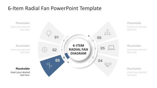 6-Item Radial Fan Template Slide