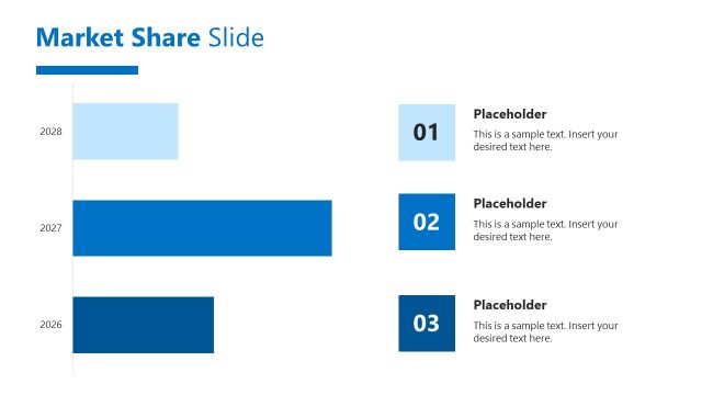 Market Share Slide with Bar Chart
