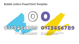 Bubble Style Numbers Template Slide