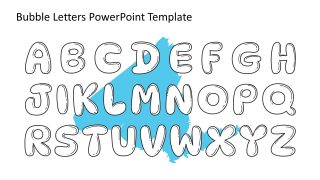 Editable Bubble Letters Template Slide 