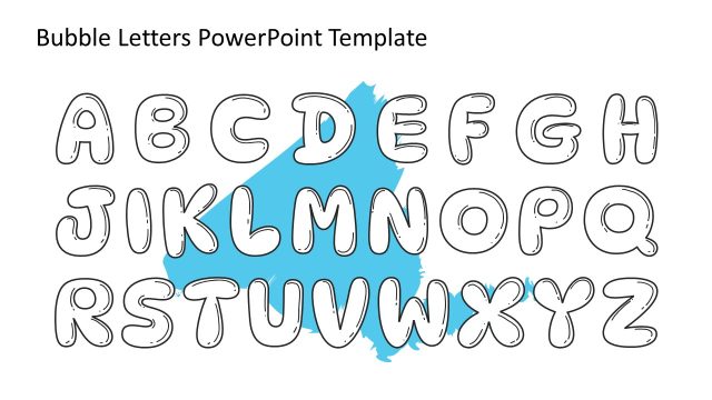 Bubble Letters Template for PowerPoint