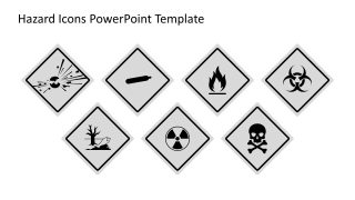 Hazard Icons Template PPT Slide 