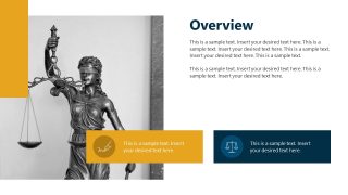 Lady Justice Diagram Slide - Notary Company Profile PPT Deck 