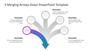 5 Merging Arrows Down Template Layout 