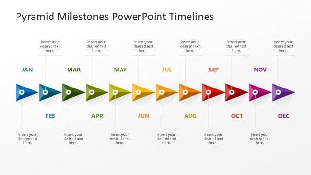 Pyramid Milestones PowerPoint Timelines