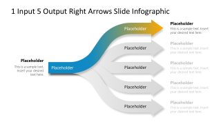 1 Input 5 Output Right Arrows Template Layout 