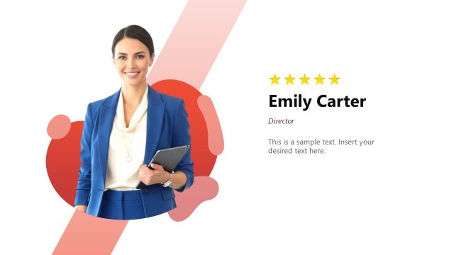 About Our Team Slide with Focus Effect