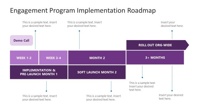 Engagement Program Implementation Roadmap Presentation Diagram