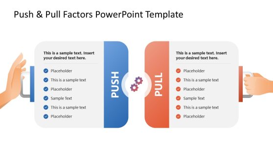 Push & Pull Factors Infographic PowerPoint Template