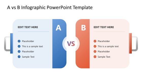 A vs B Concept Infographic PowerPoint Template