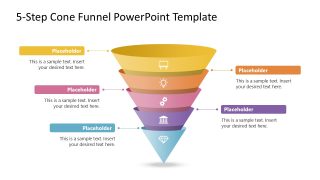 5-Step Cone Funnel Presentation Template