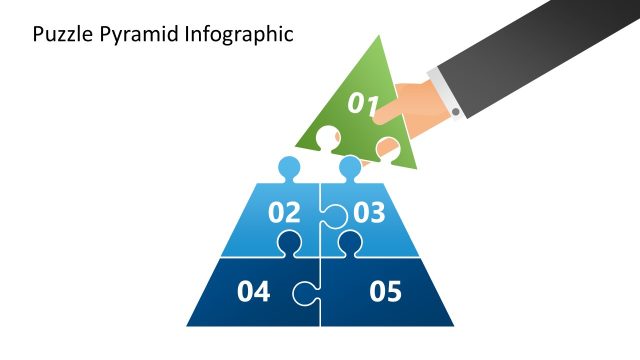 Puzzle Pyramid Slide PowerPoint Template