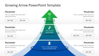 Growing Arrow Template Layout 