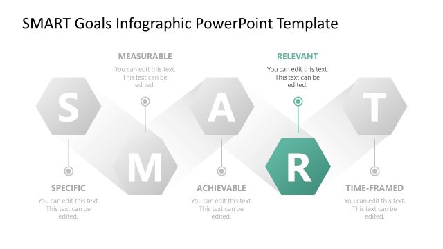 SMART Goals Infographic Template for Business Presentation