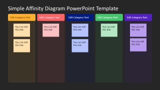 Simple Affinity Diagram PPT Slide Template