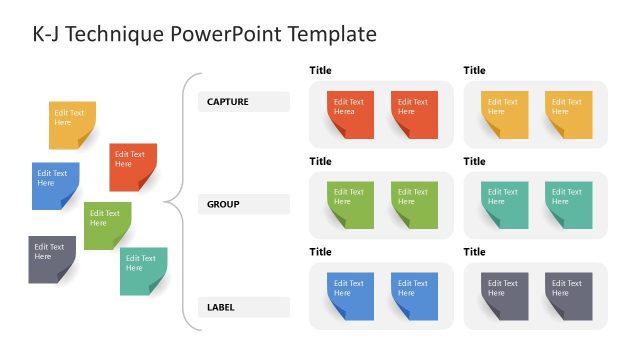 K-J Technique PowerPoint Template