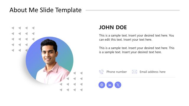 Customizable Simple About Me Presentation Template