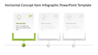 Horizontal Concept Item Infographic Template