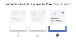 Horizontal Concept Item Infographic Template Layout 