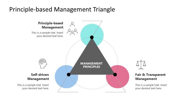Principle-Based Management Triangle PowerPoint Template