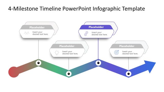 Engaging 4-Milestone Business Timeline Template