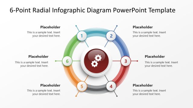 6-Point Radial Infographic PowerPoint Template