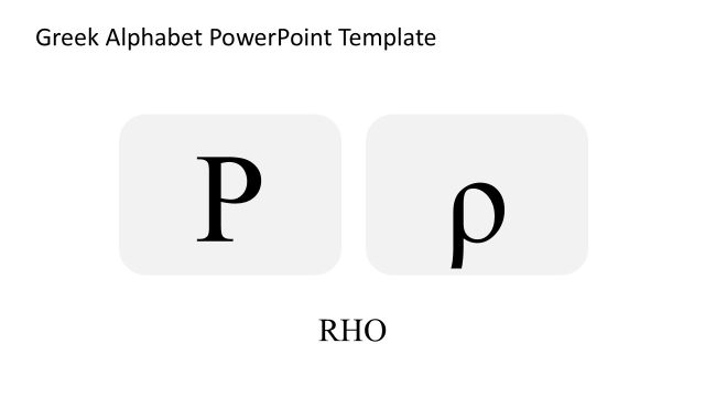 Rho Slide – Greek Alphabet Presentation