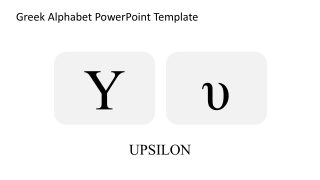 Greek Alphabet PPT Template for Educational Presentation 