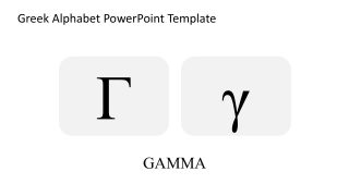 Greek Alphabet PPT Slide Layout 