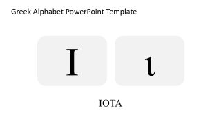 Creative Greek Alphabet Slide Layout 