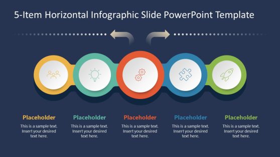 5-Item Two-Side Horizontal Infographic Presentation Template