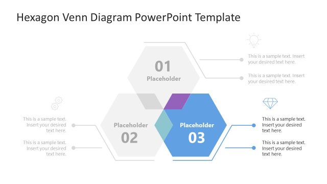 Hexagon Venn Diagram PowerPoint Layout
