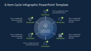 6-Item Cycle Infographic Presentation Template