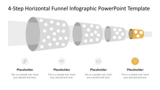 4-Step Horizontal Funnel Slide Template