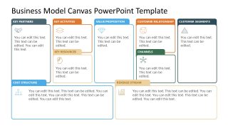 Card-Style Business Model Canvas Presentation Template