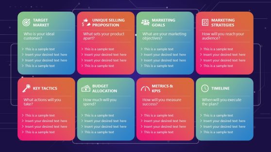 One-Slide Marketing Plan Presentation Template