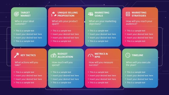 One-Slide Marketing Plan PowerPoint Template