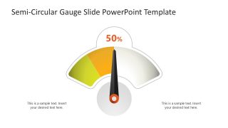 50% Diagram Slide - Semi-Circular Gauge Template