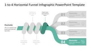 Engaging1-to-4 Horizontal Interlaced Funnel Template 