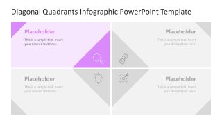 Diagonal Quadrants PPT Template for PowerPoint 