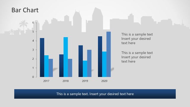 Data Driven Chart Slide – San Diego California Template