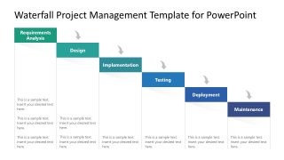 Waterfall Project Management Template for PowerPoint 