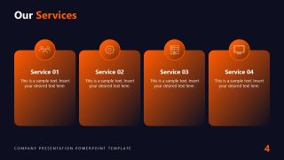 Dark Company Presentation Template for PowerPoint 