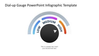 Dial-up Gauge Infographic Template for PowerPoint 