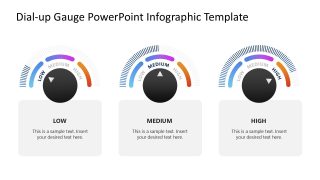 Dial-up Gauge Infographic Template for Presentation 