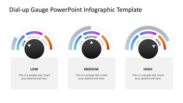 Dial-up Gauge Infographic Template Layout