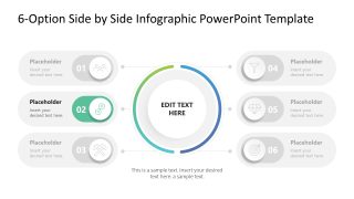 Editable 6-Option Side by Side Infographic Template 